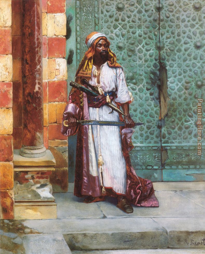 Standing Guard painting - Rudolf Ernst Standing Guard art painting